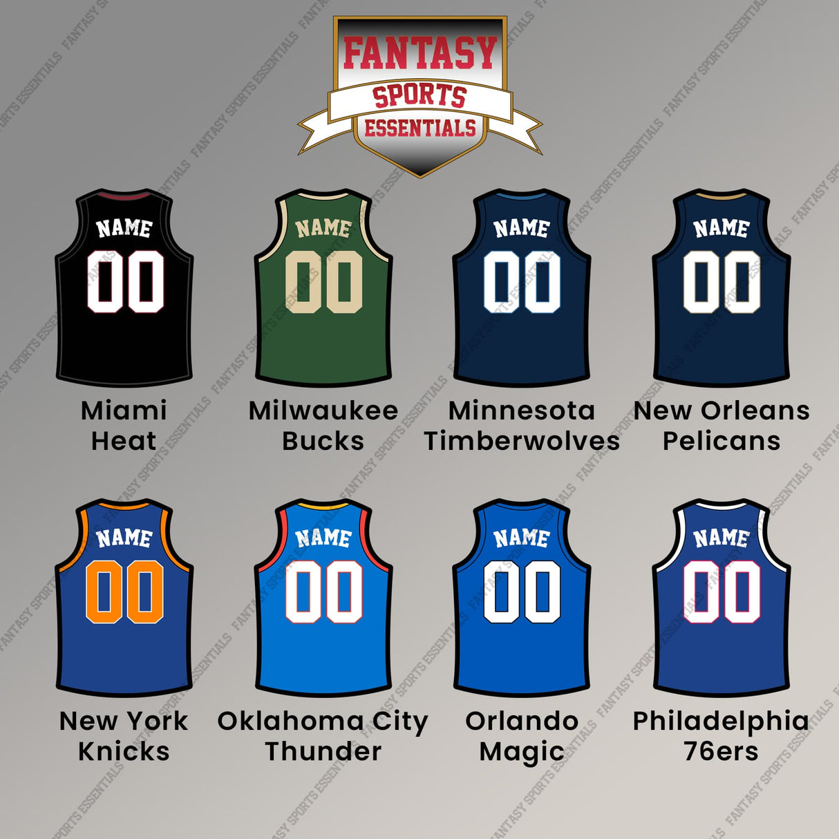 Pro Basketball Personalized Current Home Jersey Magnets (M-W) (Enter Your Name and Number)