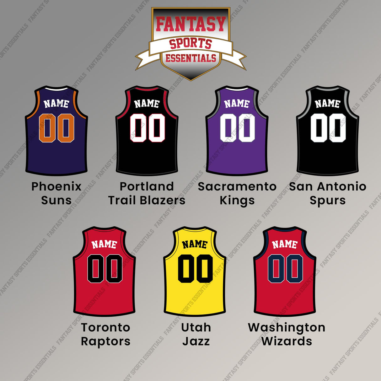 Pro Basketball Personalized Current Home Jersey Magnets (M-W) (Enter Your Name and Number)