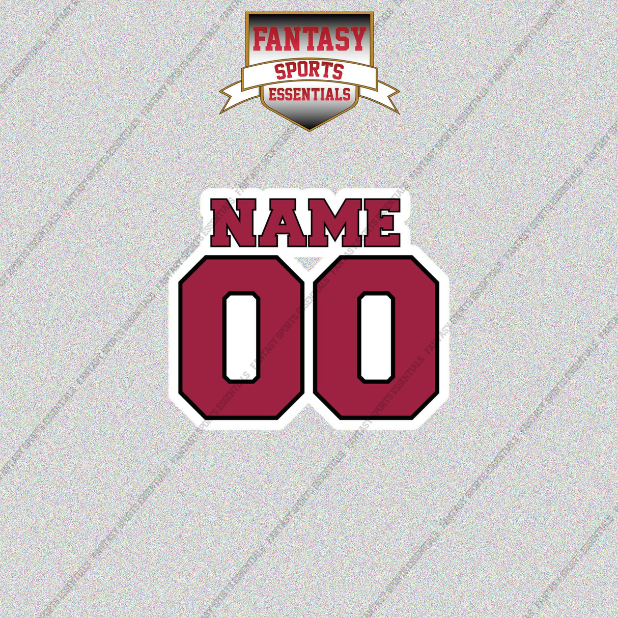 2000s Arizona Cardinals Personalized Name and Number Glossy Stickers