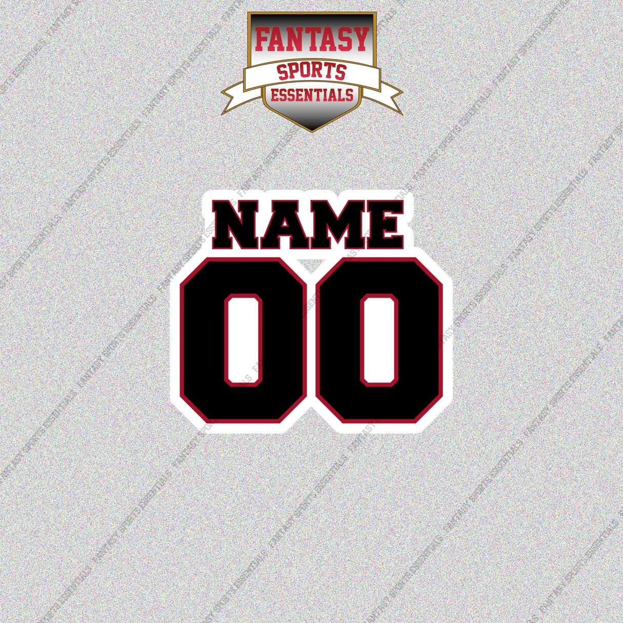 2000s Atlanta Falcons Personalized Name and Number Glossy Stickers