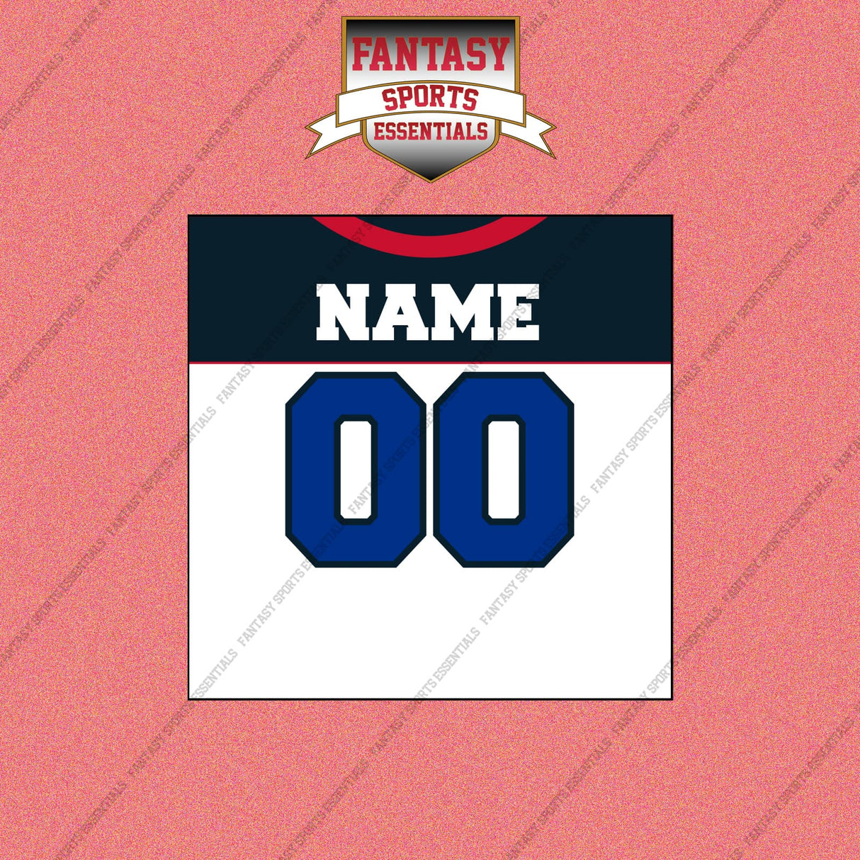 2000s Buffalo Bills Personalized Away Jersey Wall Art Prints
