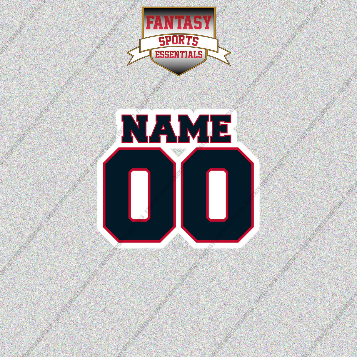 2000s Buffalo Bills Personalized Name and Number Glossy Stickers