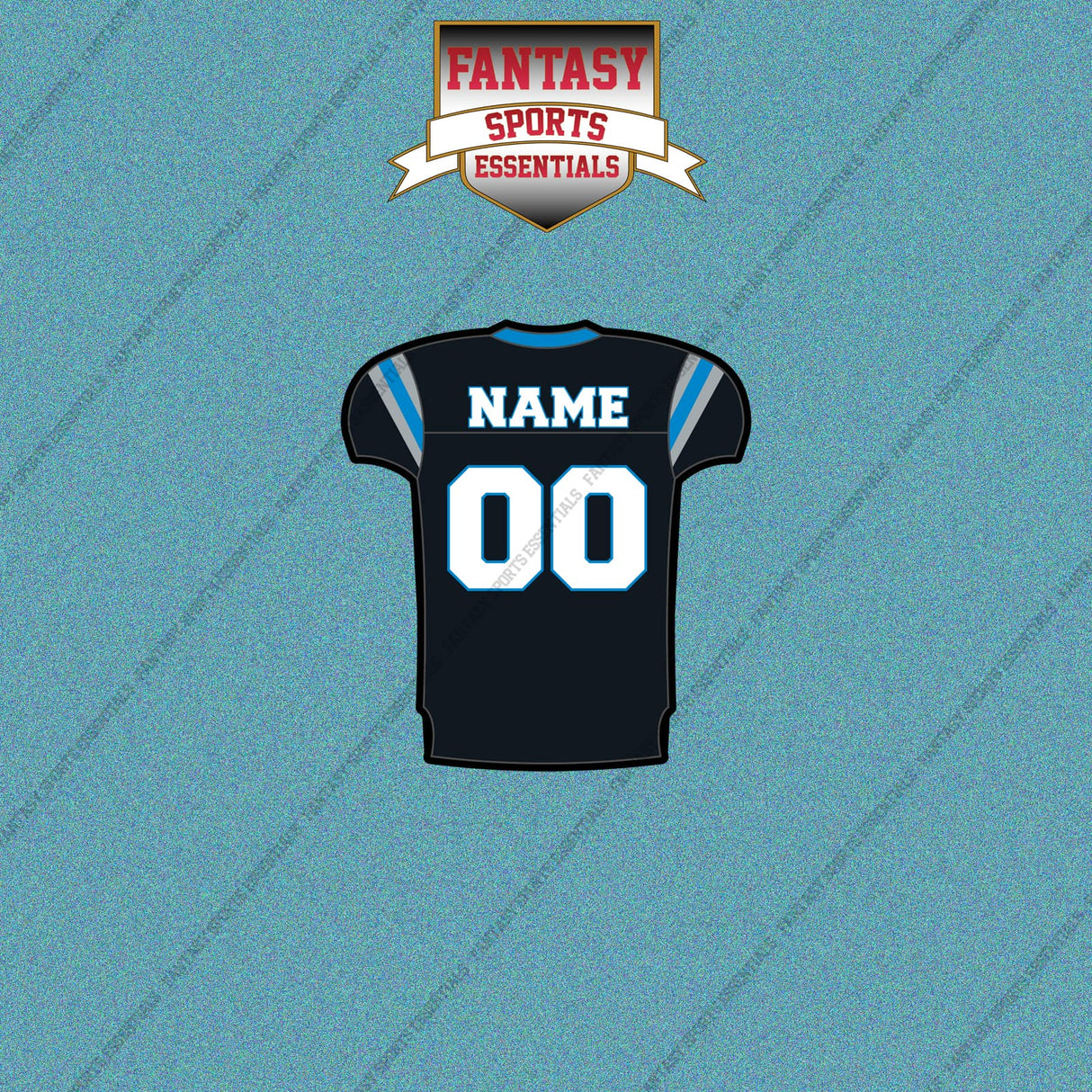 2000s Carolina Panthers Personalized Home Jersey Car Decals