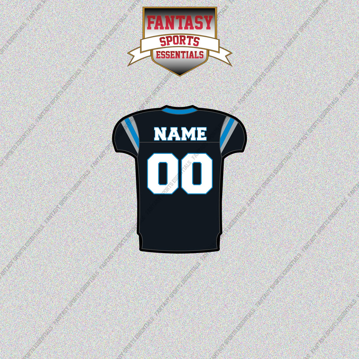 2000s Carolina Panthers Personalized Home Jersey Glossy Stickers
