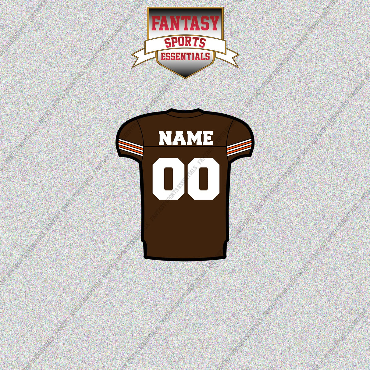 2000s Cleveland Browns Personalized Home Jersey Glossy Stickers