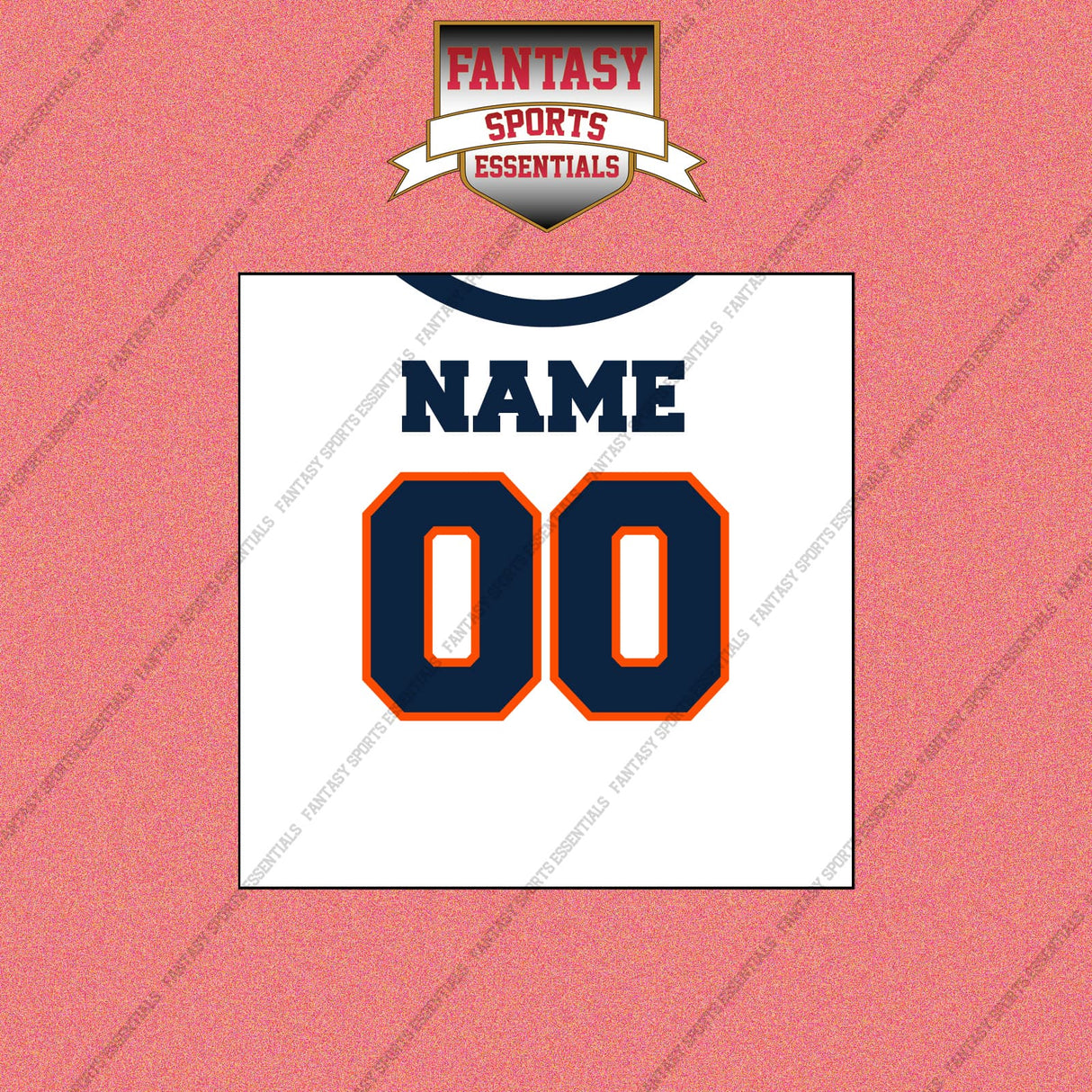 2000s Denver Broncos Personalized Away Jersey Wall Art Prints