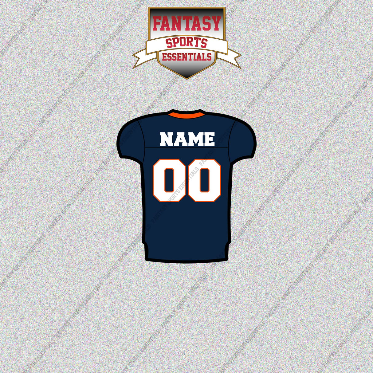2000s Denver Broncos Personalized Home Jersey Glossy Stickers