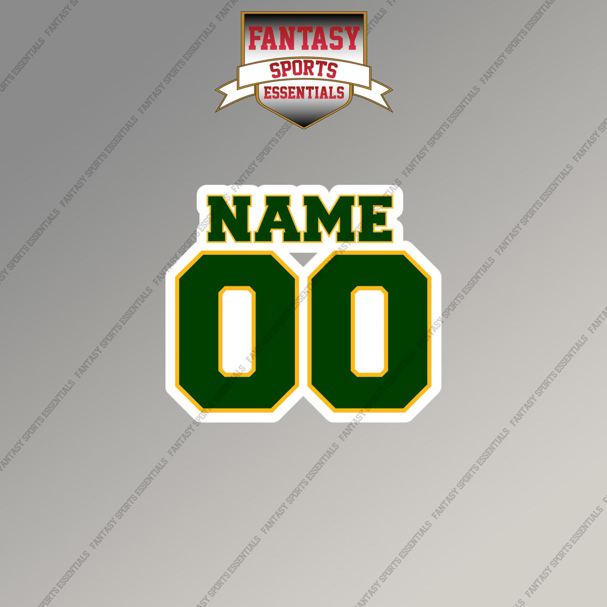 2000s Green Bay Packers Personalized Name and Number Magnets