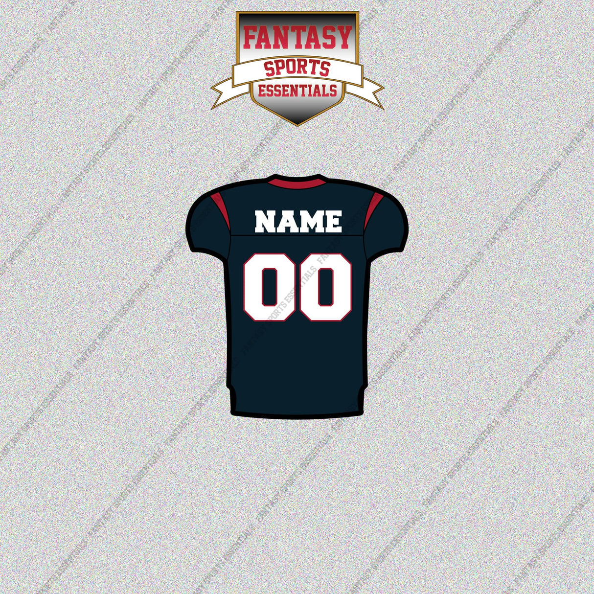 2000s Houston Texans Personalized Home Jersey Glossy Stickers