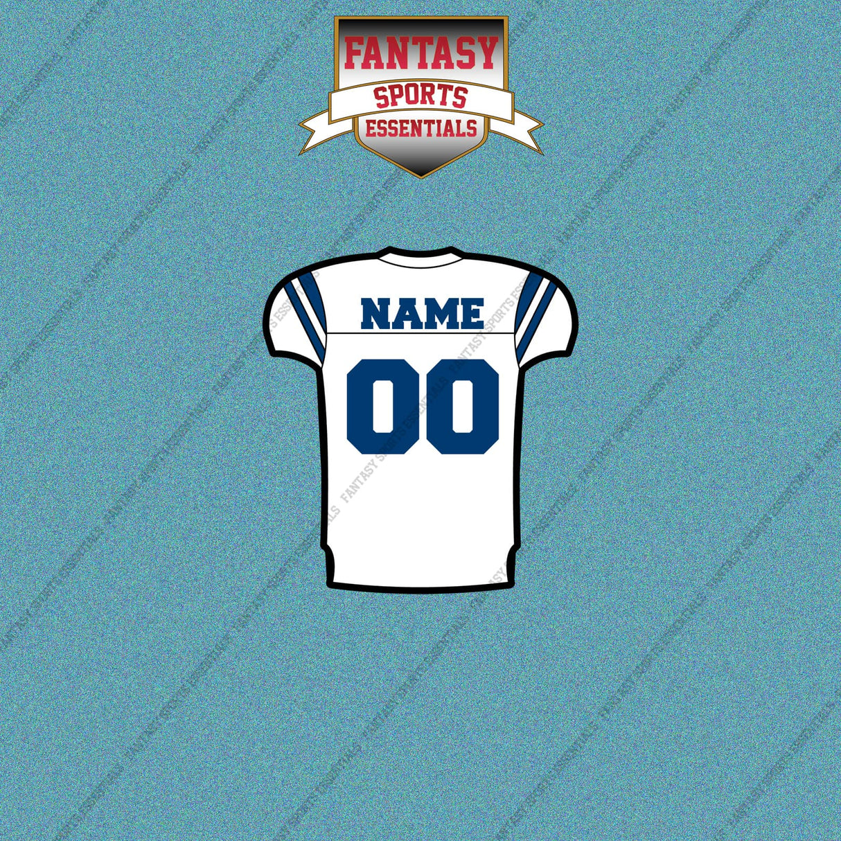 2000s Indianapolis Colts Personalized Away Jersey Car Decals