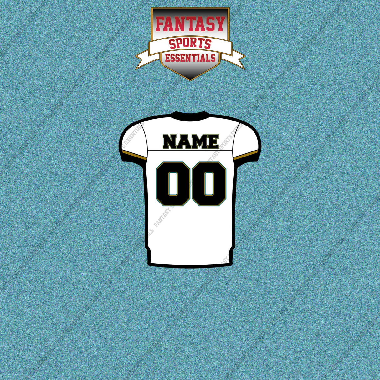 2000s Jacksonville Jaguars Personalized Away Jersey Car Decals