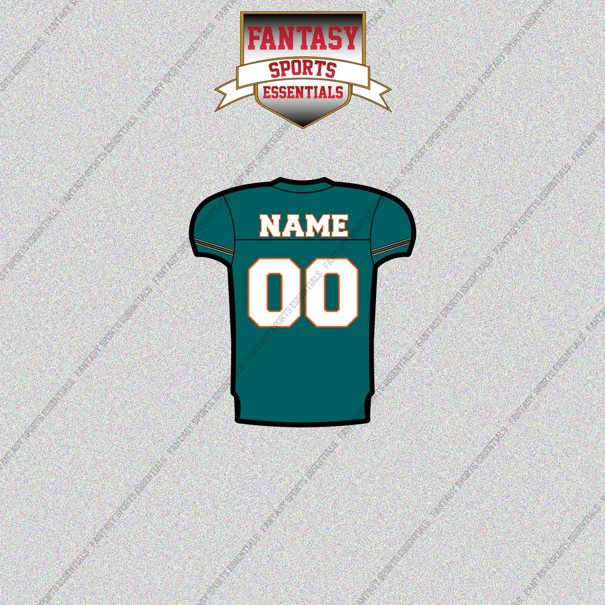 2000s Miami Dolphins Personalized Home Jersey Glossy Stickers