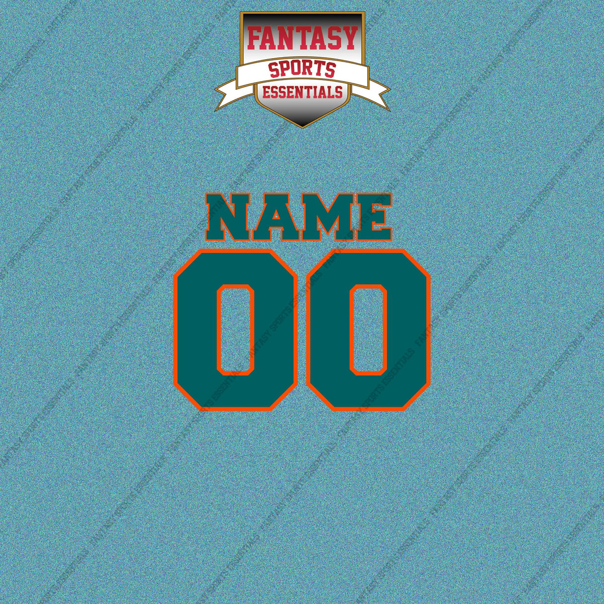2000s Miami Dolphins Personalized Name and Number Car Decals