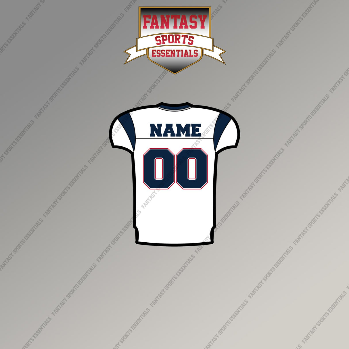 2000s New England Patriots Personalized Away Jersey Magnets