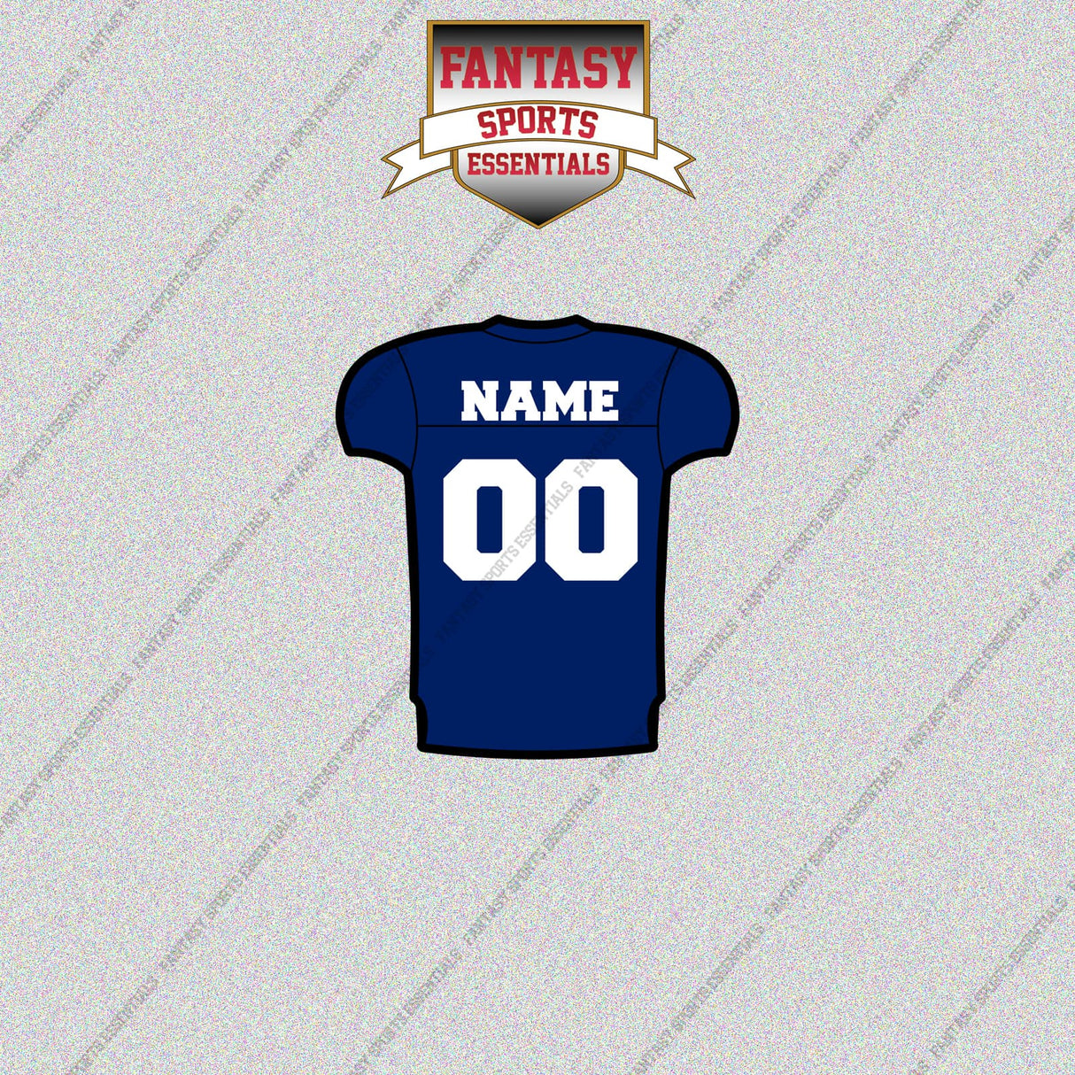 2000s New York Giants Personalized Home Jersey Glossy Stickers