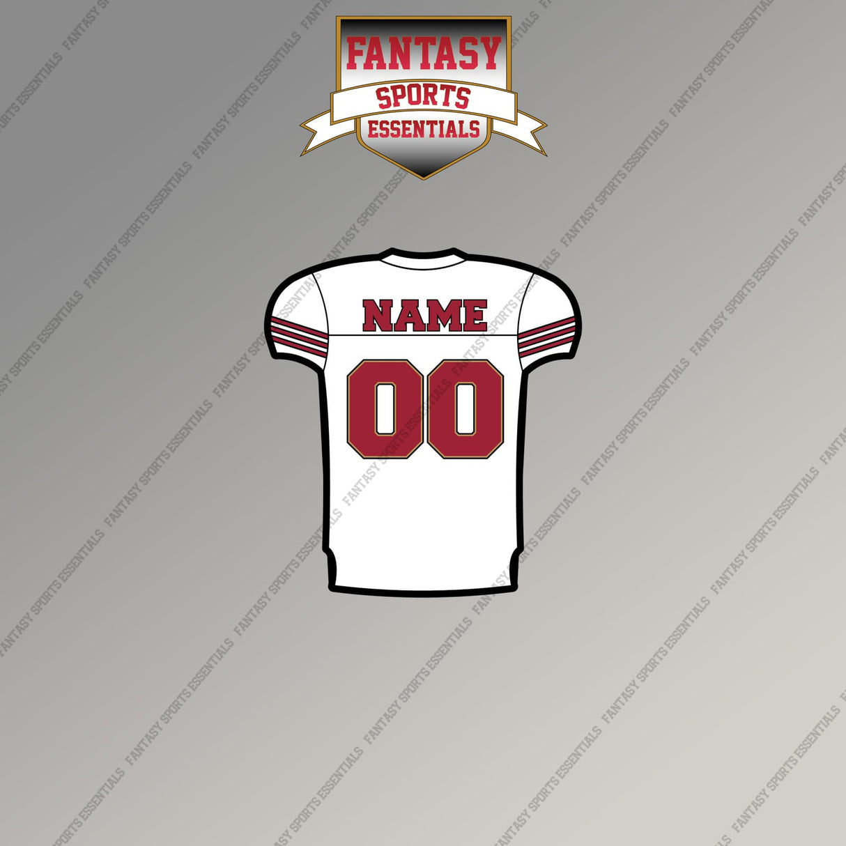 2000s San Francisco 49ers Personalized Away Jersey Magnets