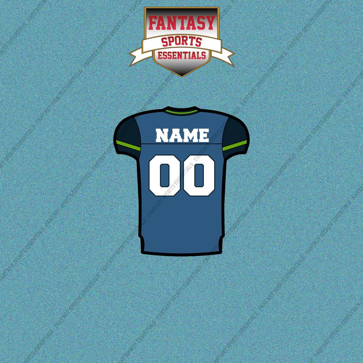 2000s Seattle Seahawks Personalized Home Jersey Car Decals