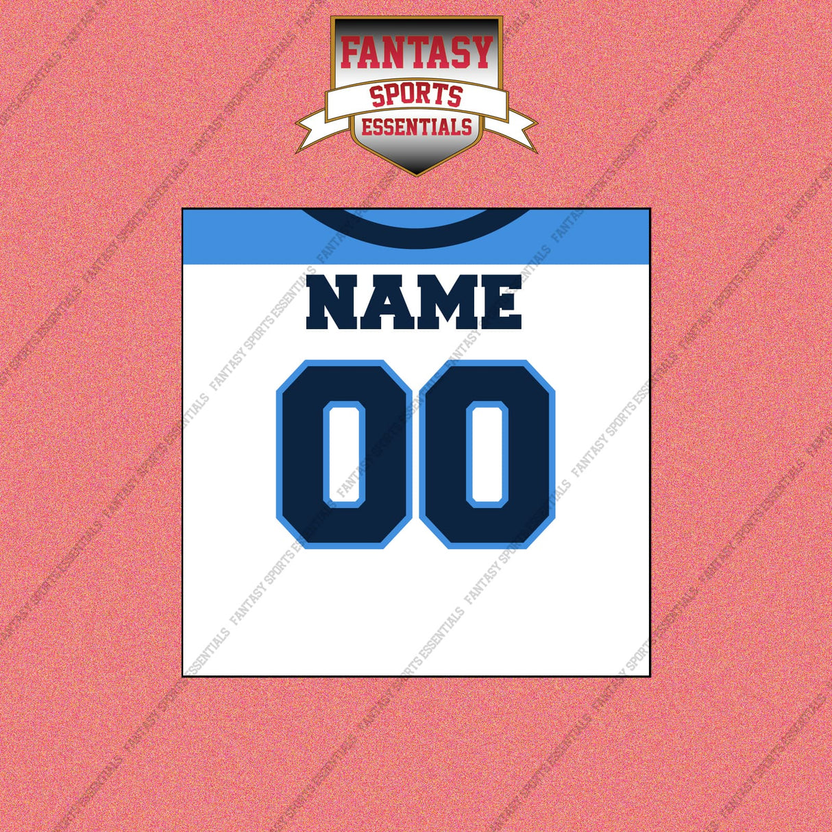 2000s Tennessee Titans Personalized Away Jersey Wall Art Prints
