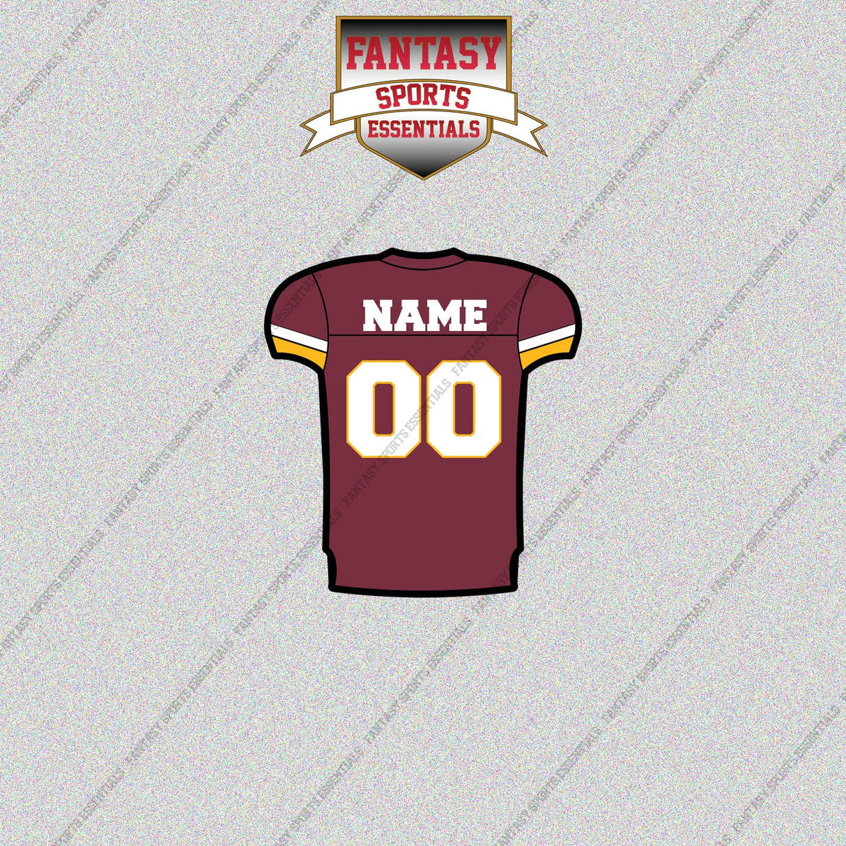 2000s Washington Redskins Personalized Home Jersey Glossy Stickers