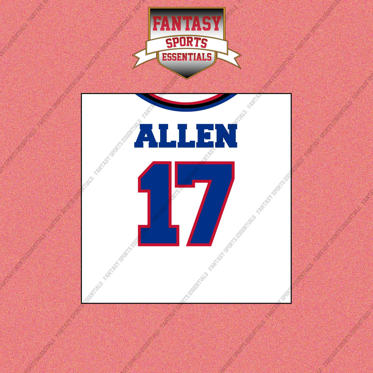 2026 Buffalo Bills Away Jersey Wall Art Prints