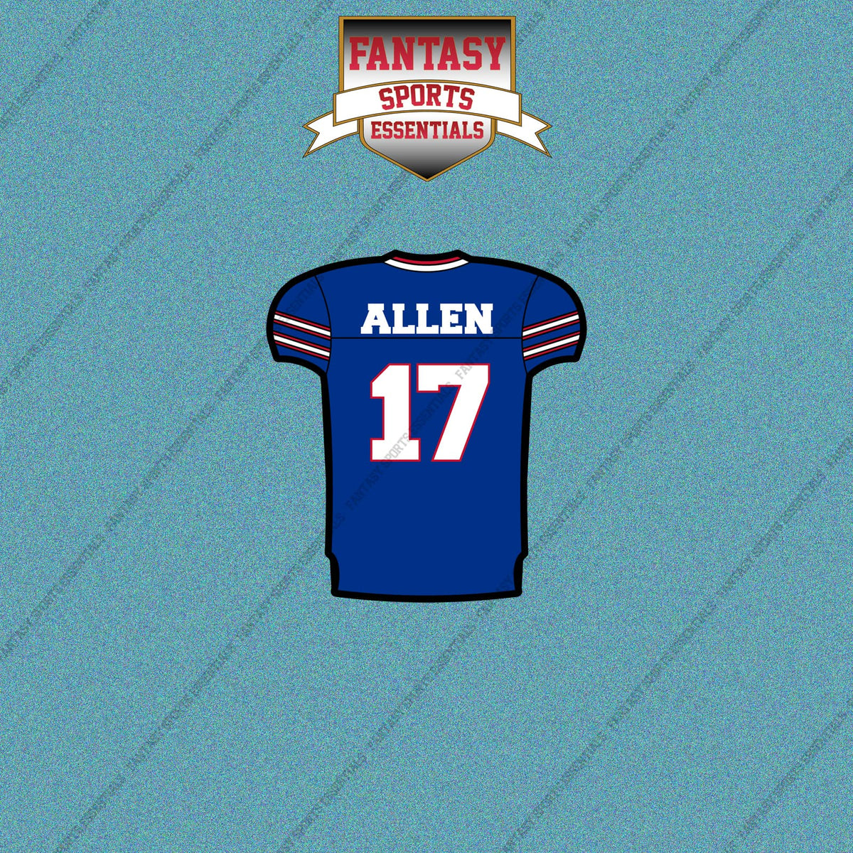 2026 Buffalo Bills Home Jersey Car Decals