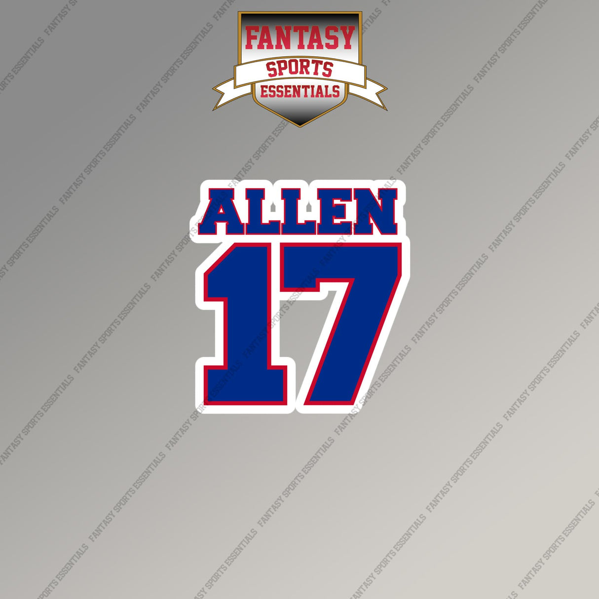 2026 Buffalo Bills Name and Number Magnets