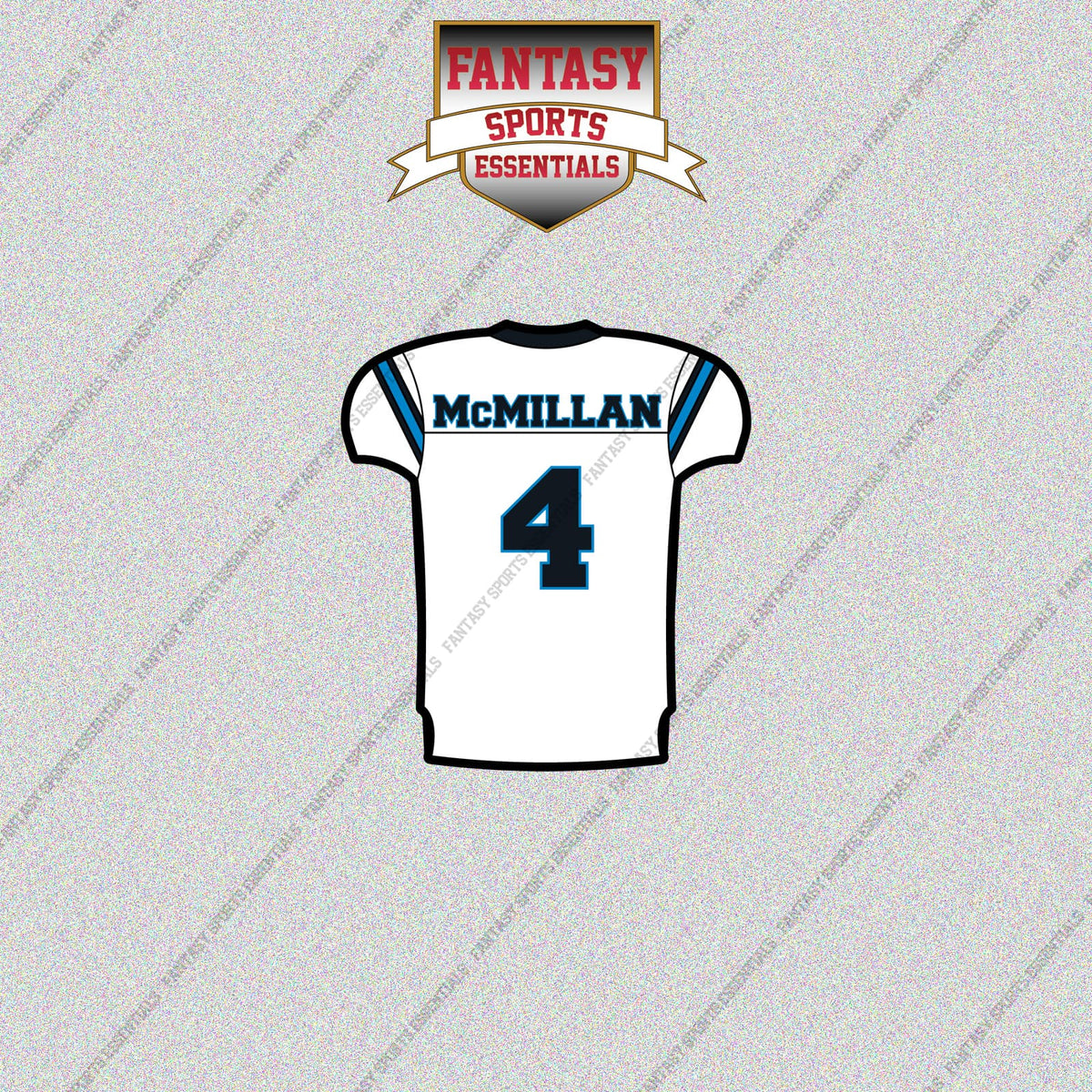 2026 Carolina Panthers Away Jersey Glossy Stickers