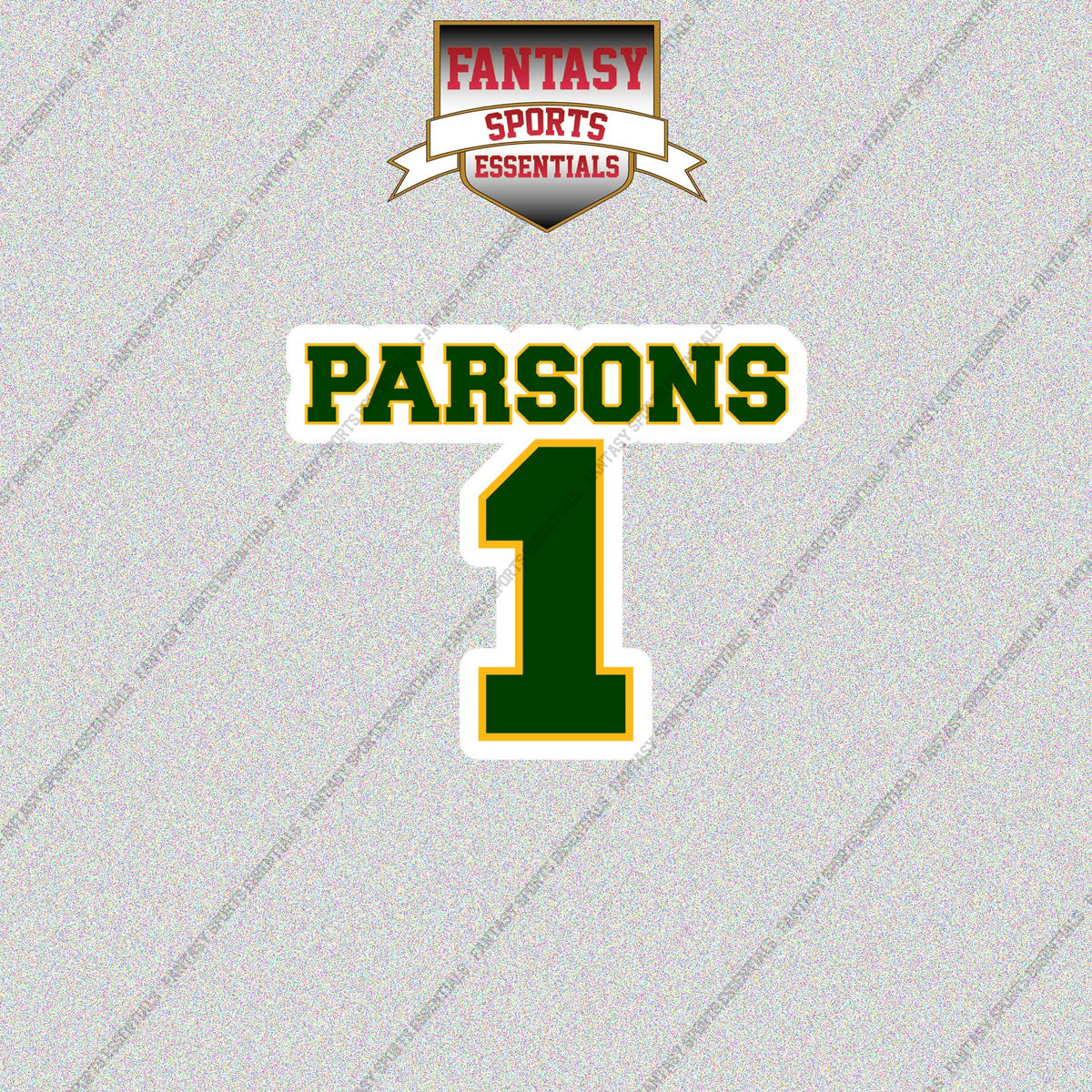 2026 Green Bay Packers Name and Number Glossy Stickers