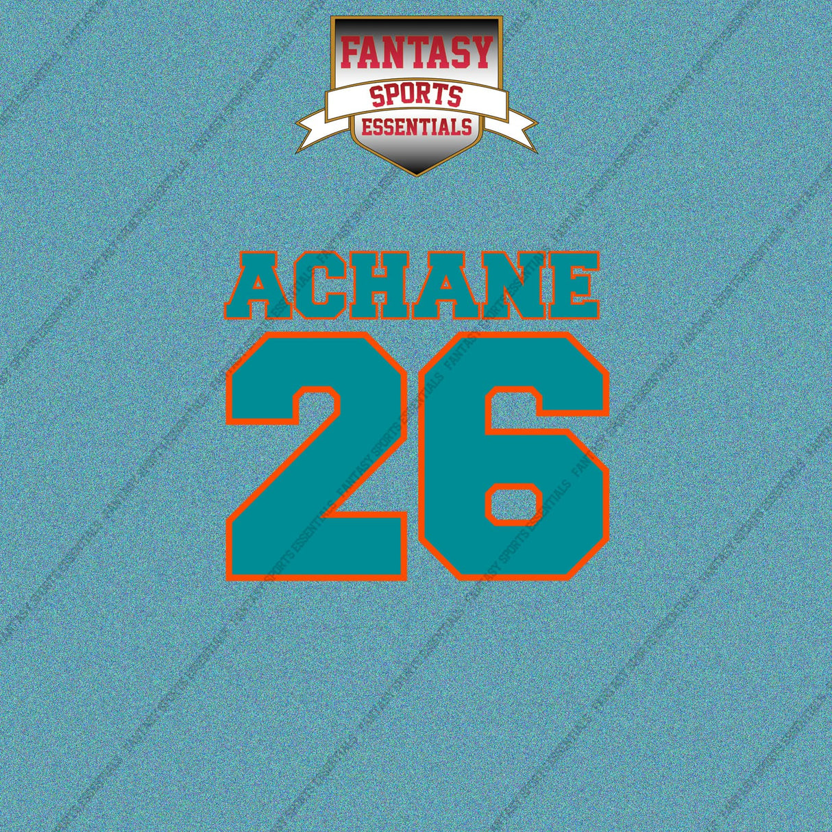 2026 Miami Dolphins Name and Number Car Decals
