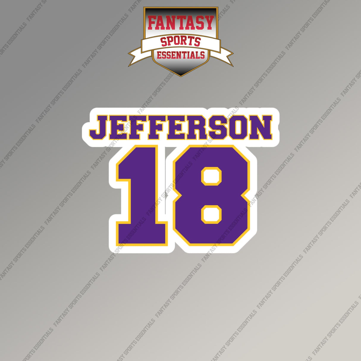 2026 Minnesota Vikings Name and Number Magnets