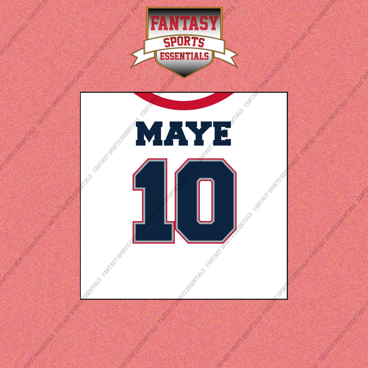 2026 New England Patriots Away Jersey Wall Art Prints