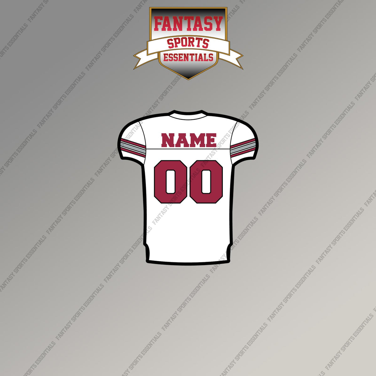 Arizona Cardinals Personalized Current Away Jersey Magnets