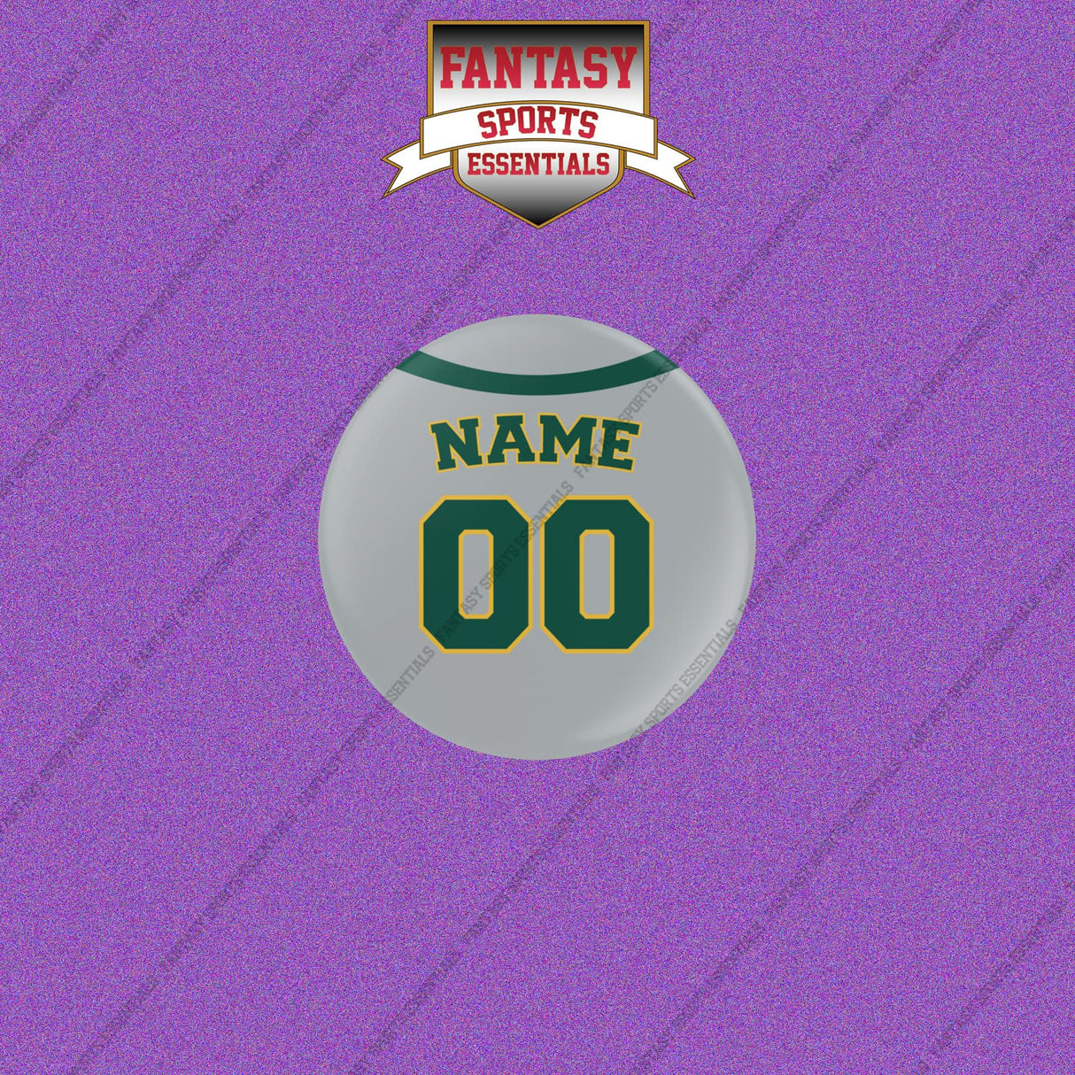 Athletics Personalized Current Away Jersey Buttons