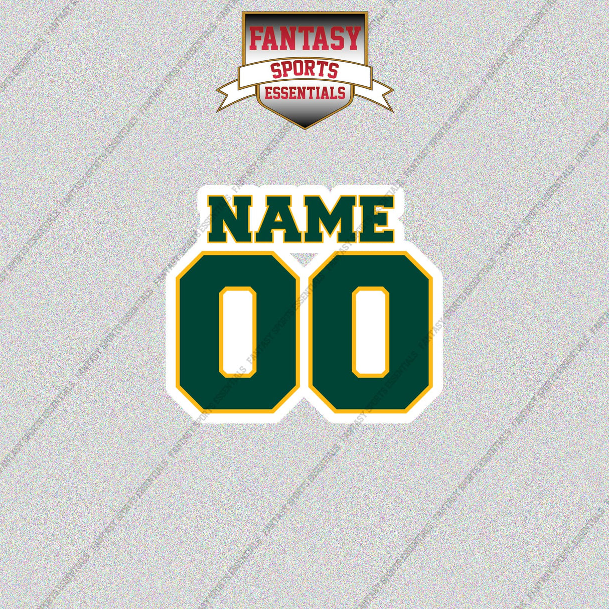 Athletics Personalized Current Name and Number Glossy Stickers