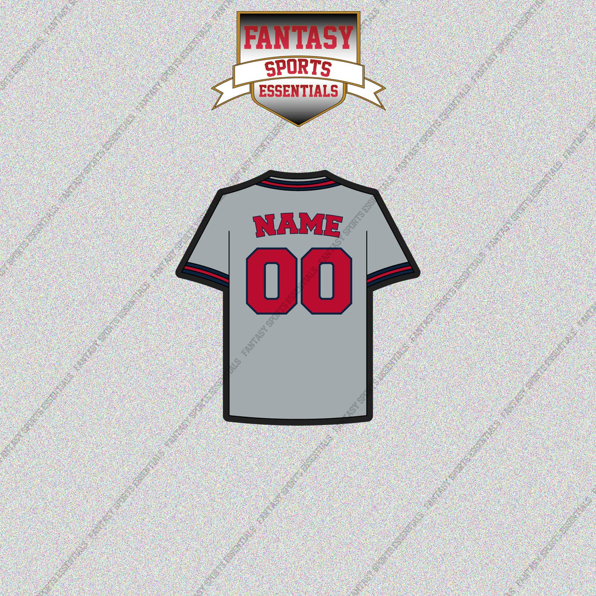 Atlanta Braves Personalized Current Away Jersey Glossy Stickers