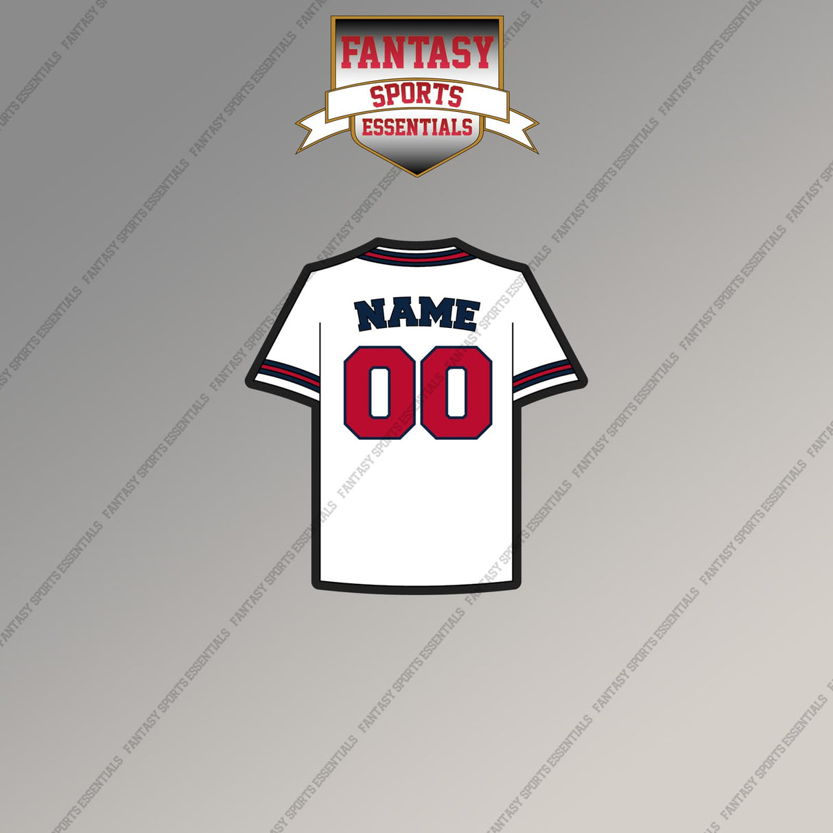 Atlanta Braves Personalized Current Home Jersey Magnets