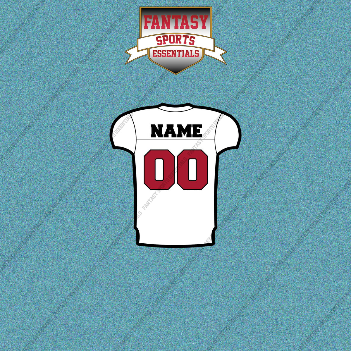 Atlanta Falcons Personalized Current Away Jersey Car Decals