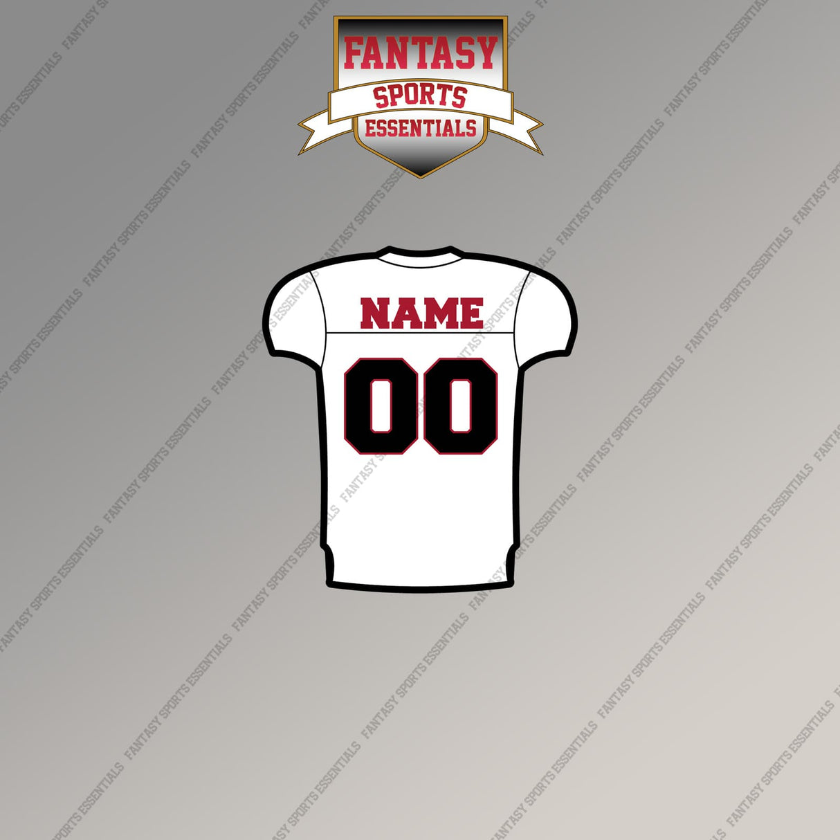 Atlanta Falcons Personalized Current Away Jersey Magnets