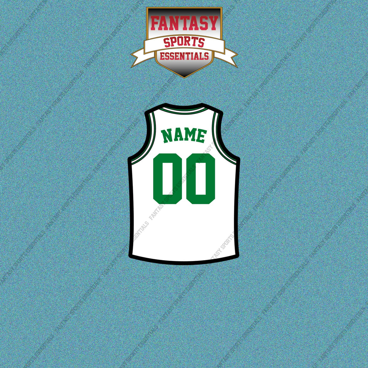 Boston Celtics Personalized Current Away Jersey Car Decals