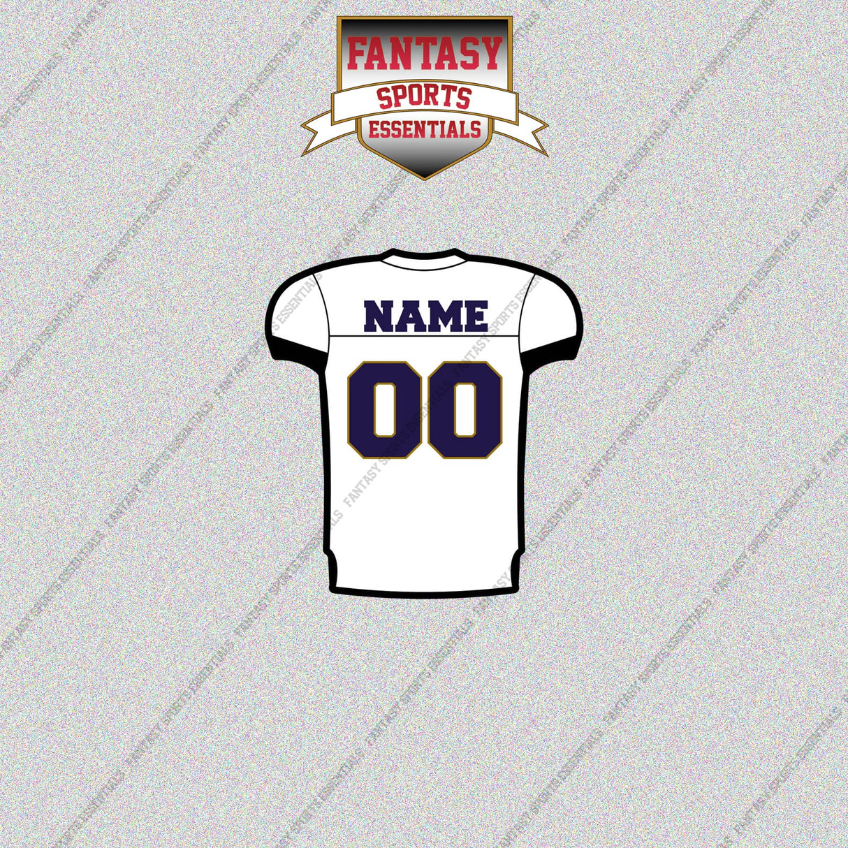 Baltimore Ravens Personalized Current Away Jersey Glossy Stickers