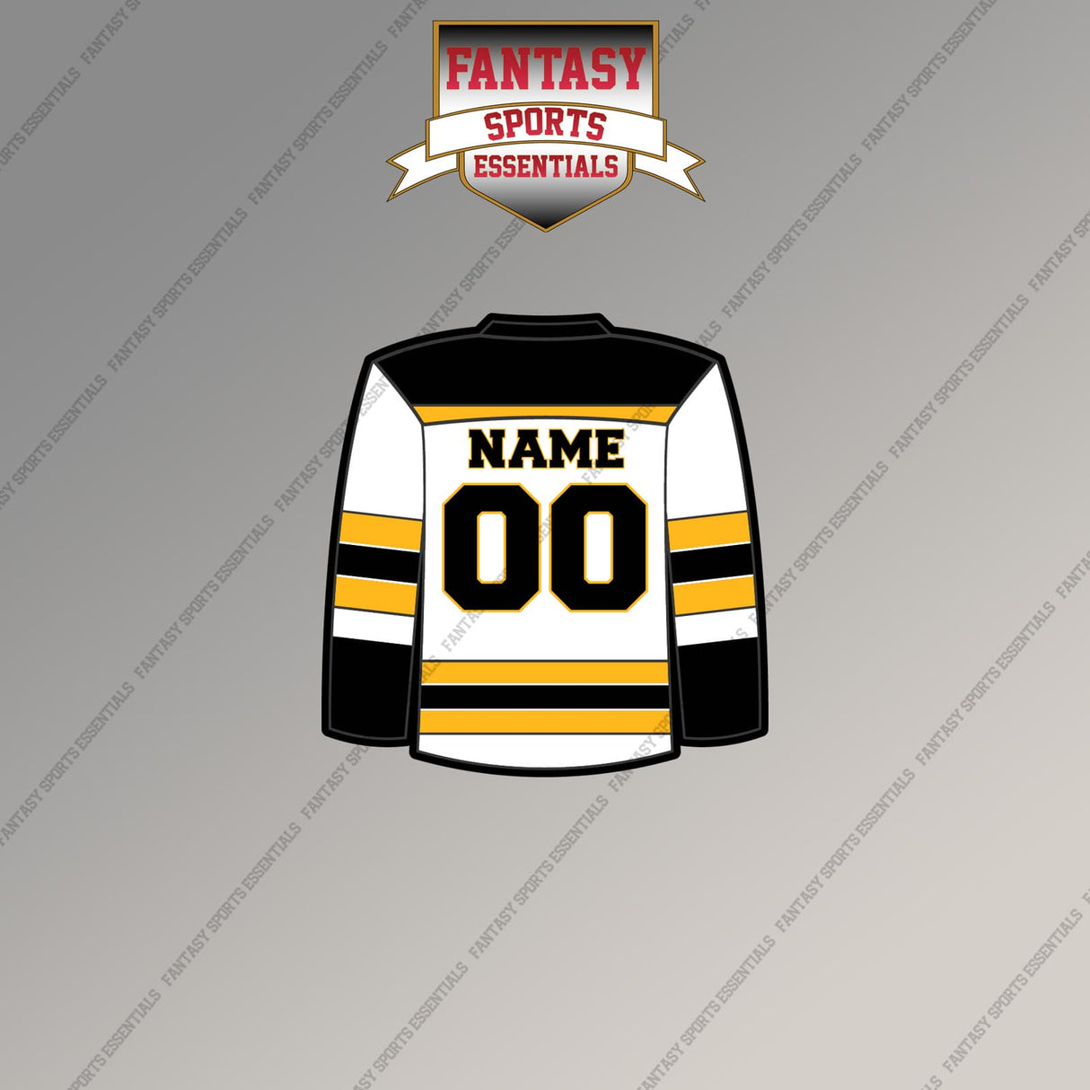 Boston Bruins Personalized Current Away Jersey Magnets