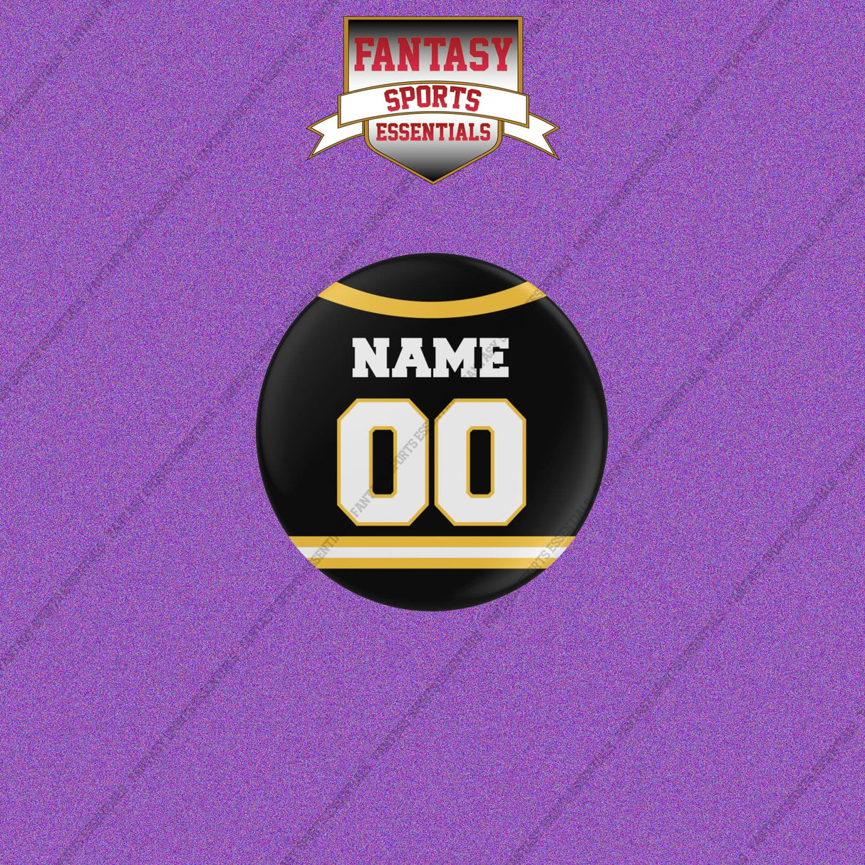 Boston Bruins Personalized Current Home Jersey Buttons