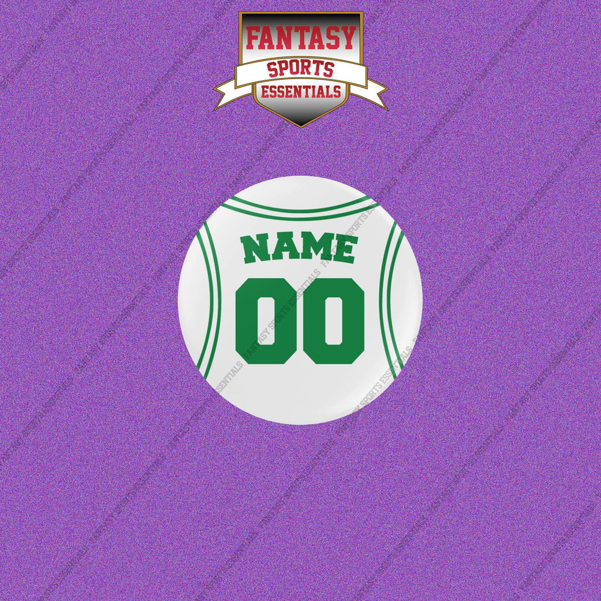 Boston Celtics Personalized Current Away Jersey Buttons