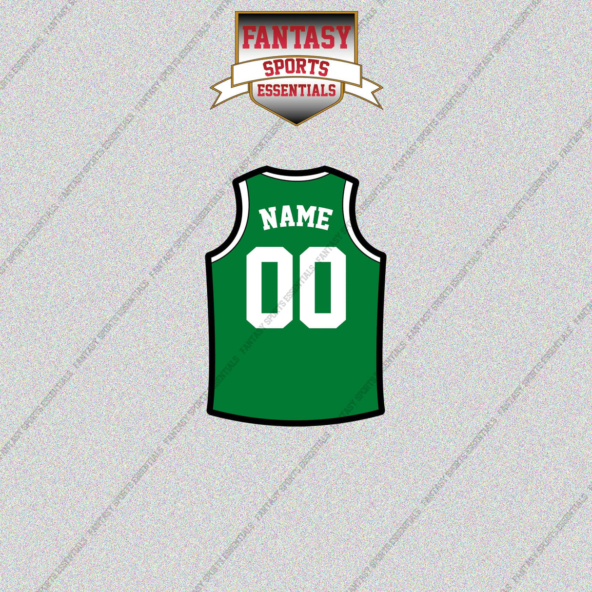 Boston Celtics Personalized Current Home Jersey Glossy Stickers