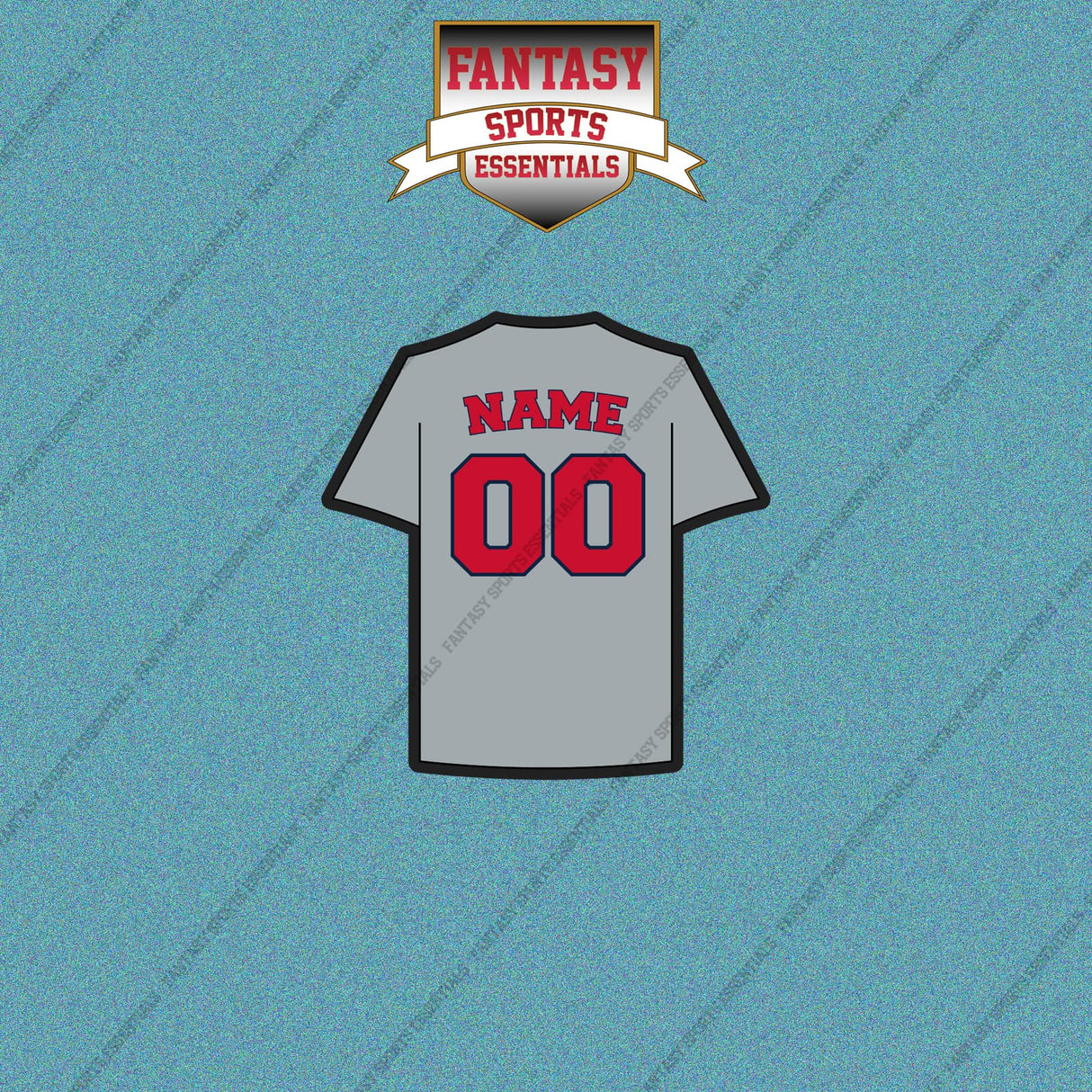 Boston Red Sox Personalized Current Away Jersey Car Decals