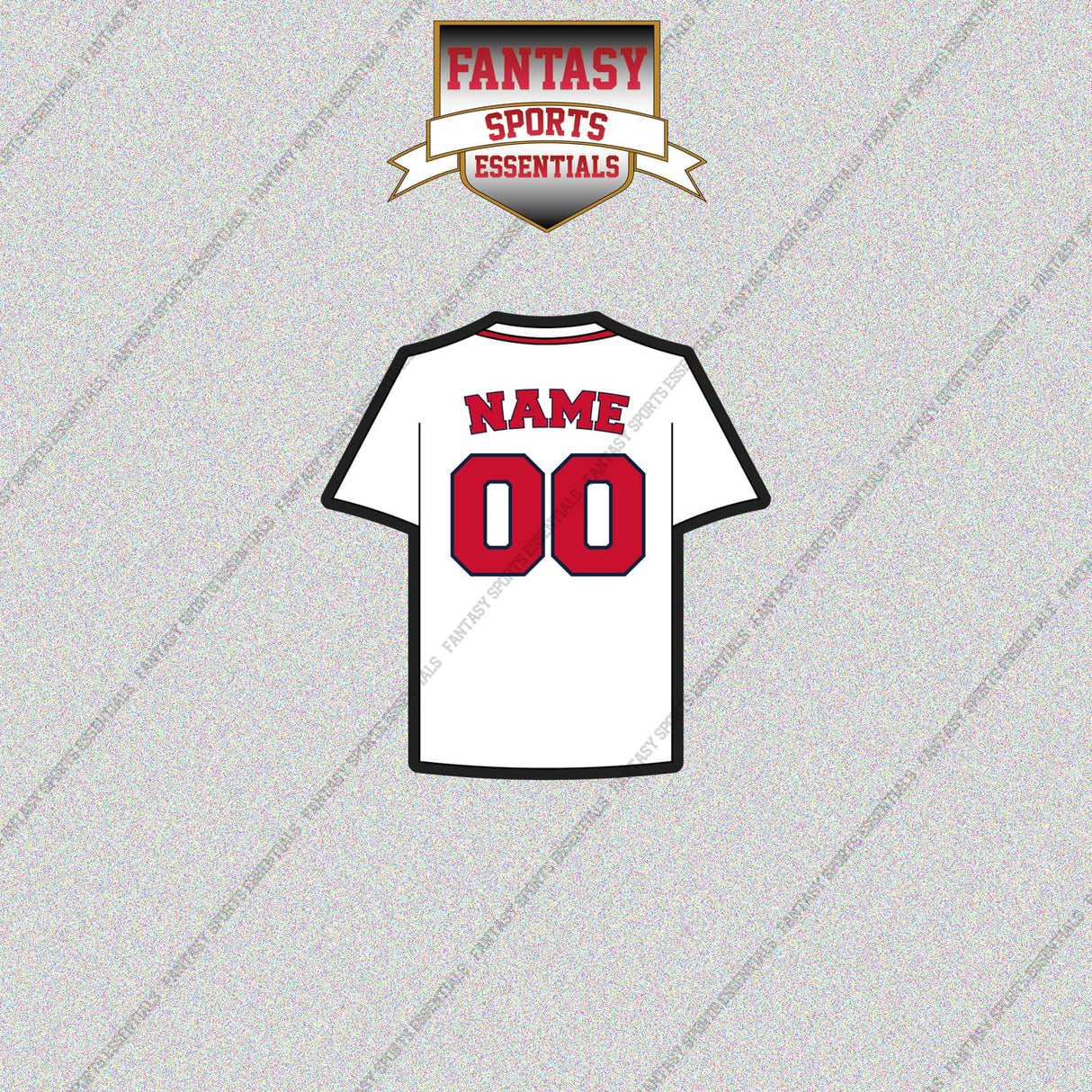 Boston Red Sox Personalized Current Home Jersey Glossy Stickers