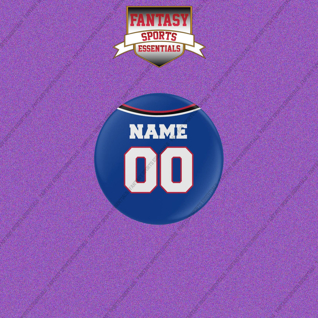 Buffalo Bills Personalized Current Home Jersey Buttons