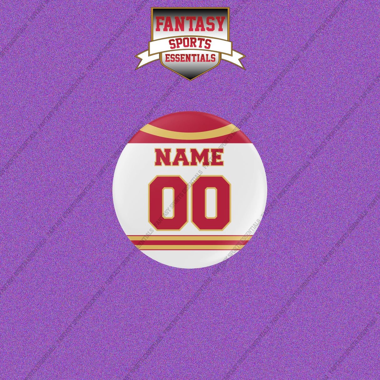 Calgary Flames Personalized Current Away Jersey Buttons