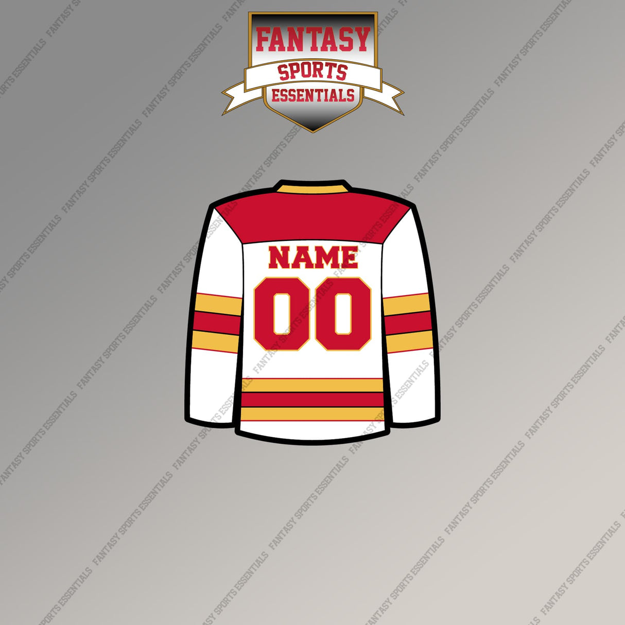Calgary Flames Personalized Current Away Jersey Magnets