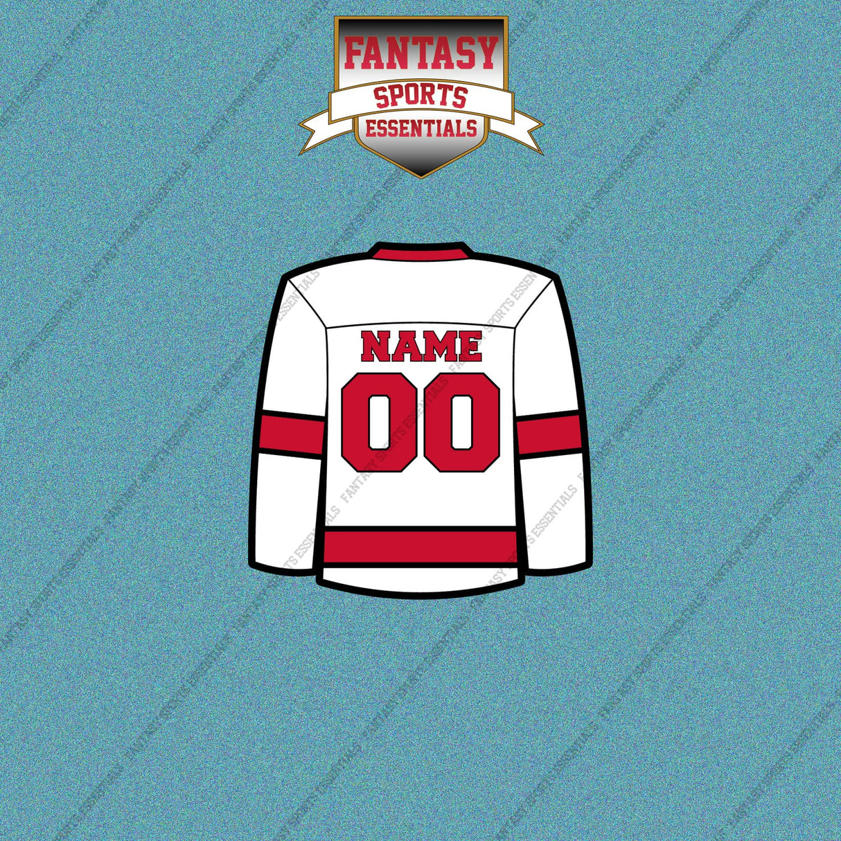 Carolina Hurricanes Personalized Current Away Jersey Car Decals